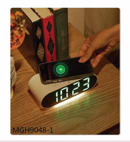 Digital Clock with Wireless Charger corporate gift - Meru Trophy Bangalore