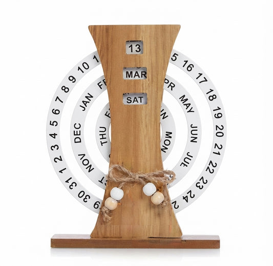 Wooden Lifetime Perpetual Calendar - Wood - Meru Trophy corporate gifting