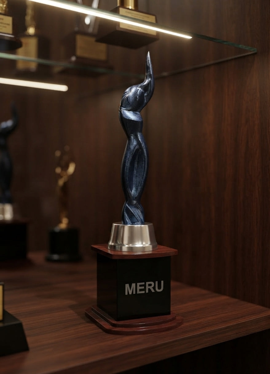 Modern Acrylic Trophy 889 alternate view - Meru Trophy