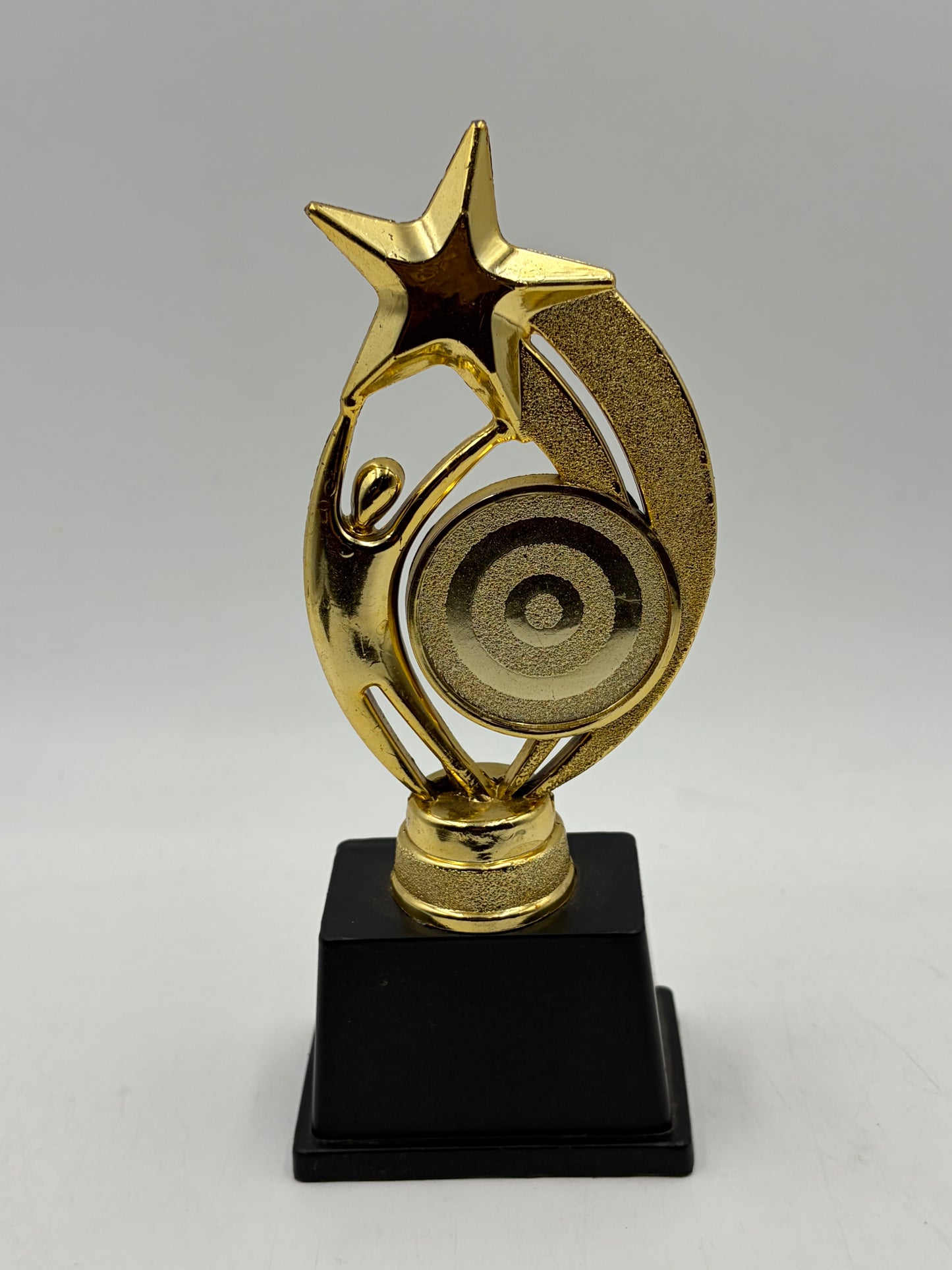 Custom Star Achievement Trophy - Gold and Black Finish pf 1303