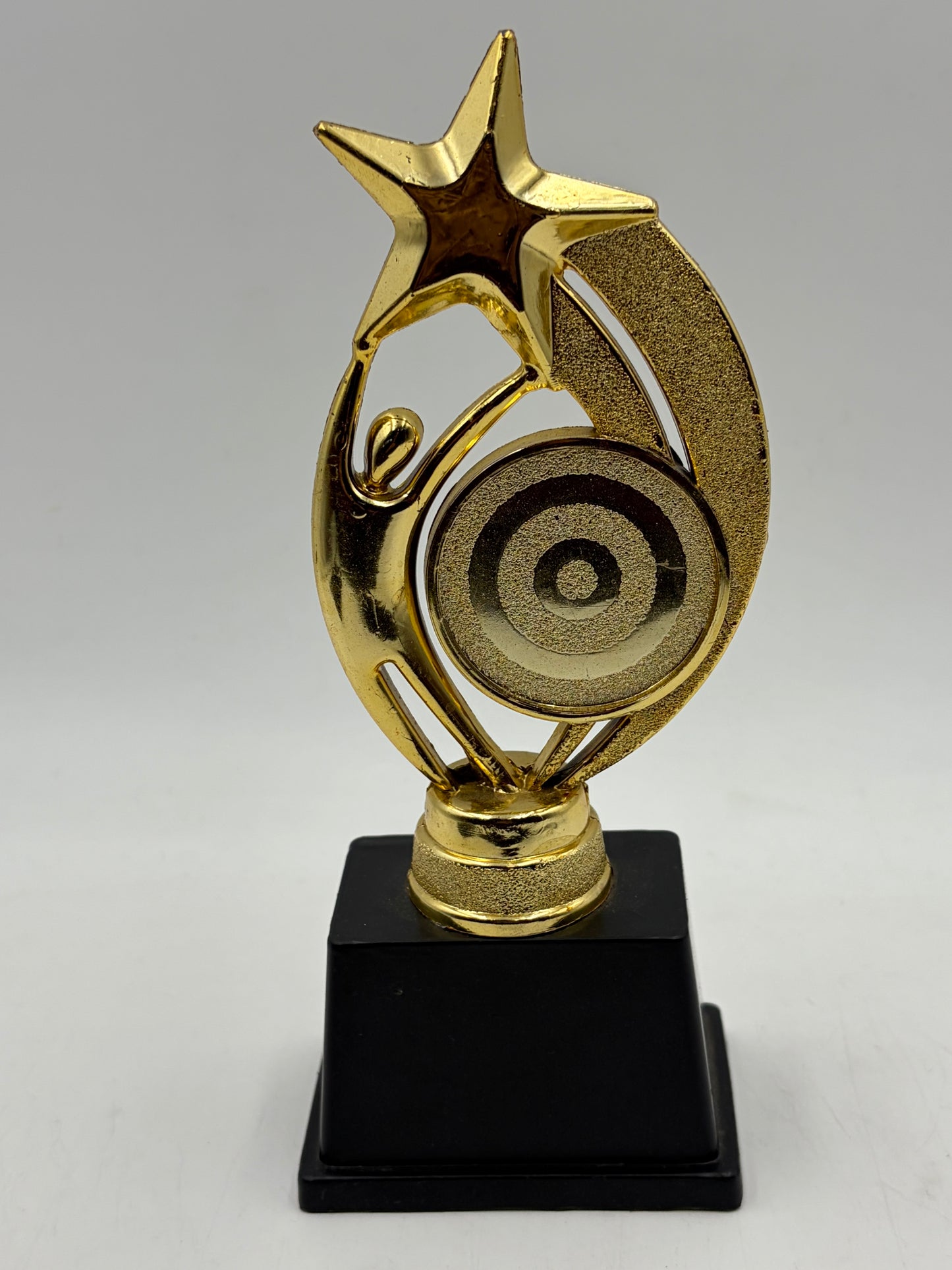 Custom Star Achievement Trophy - Gold and Black Finish pf 1303