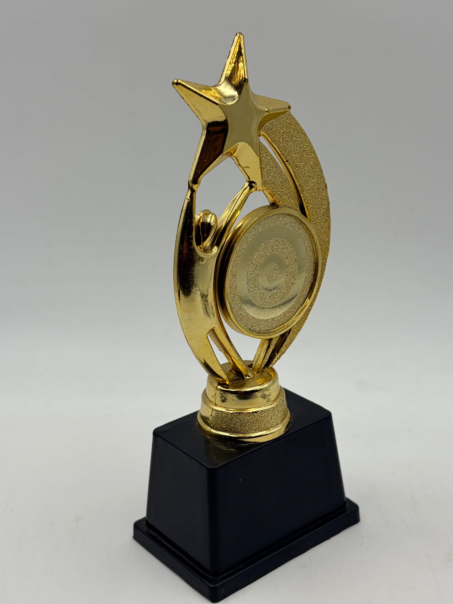 Custom Star Achievement Trophy - Gold and Black Finish pf 1303