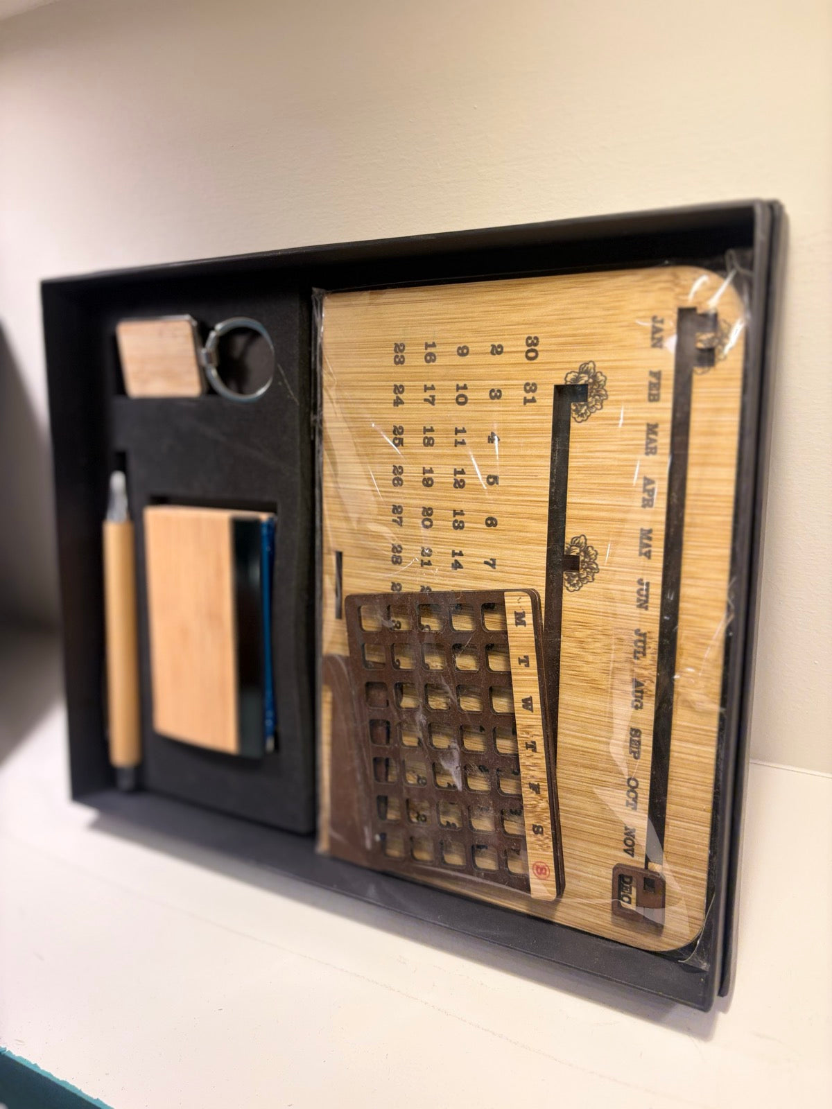 Wood Notebook & Pen Box Combo