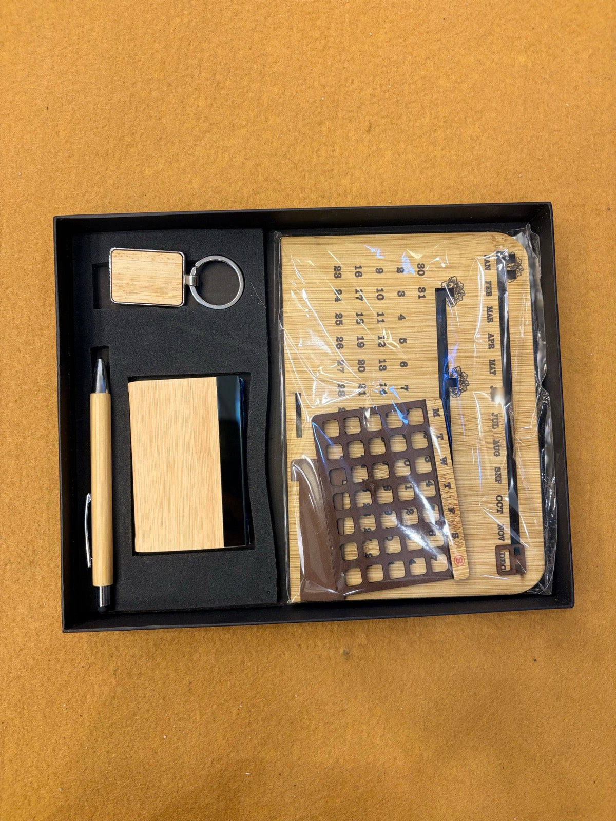 Wood Notebook & Pen Box Combo