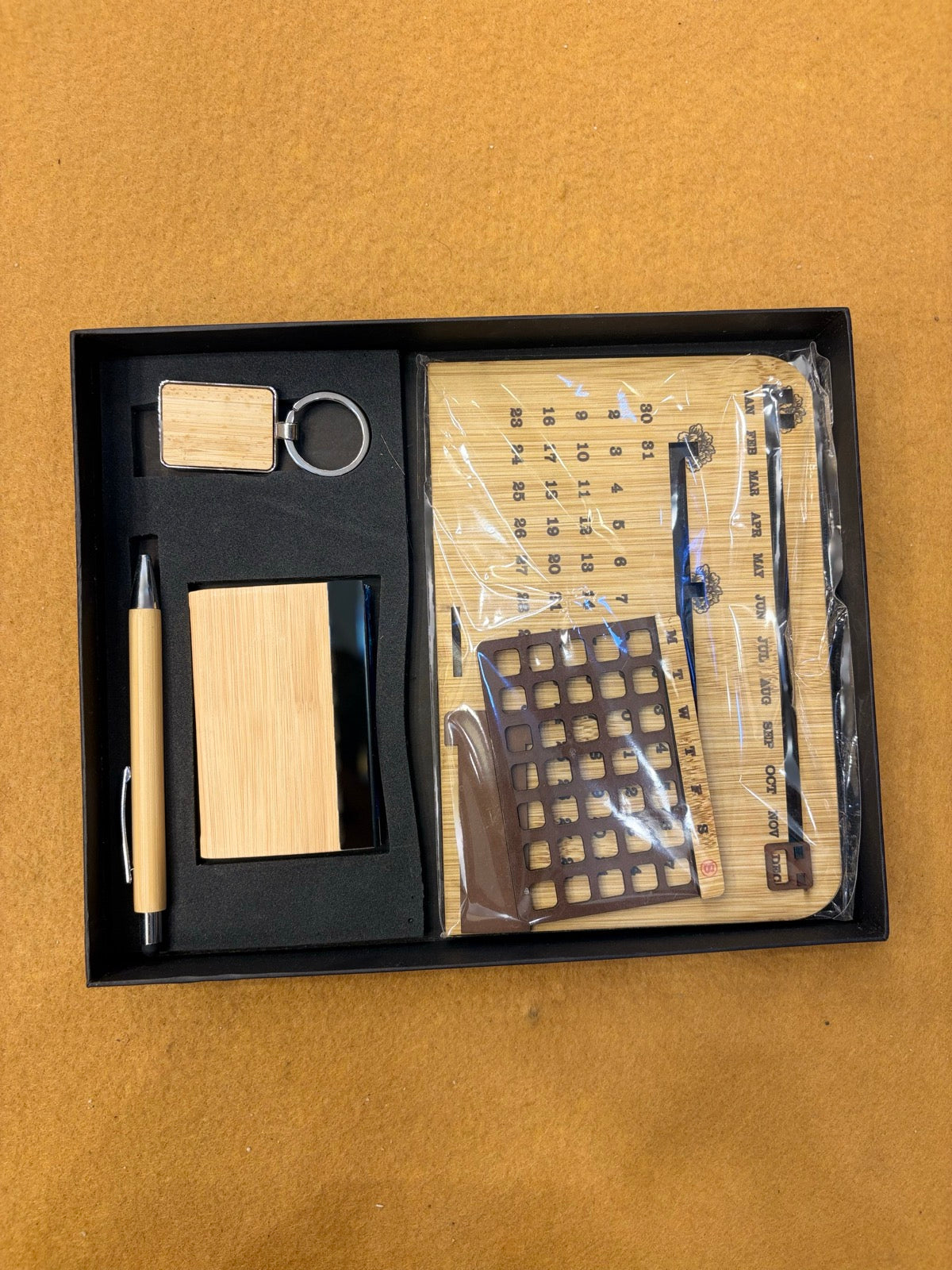 Wood Notebook & Pen Box Combo