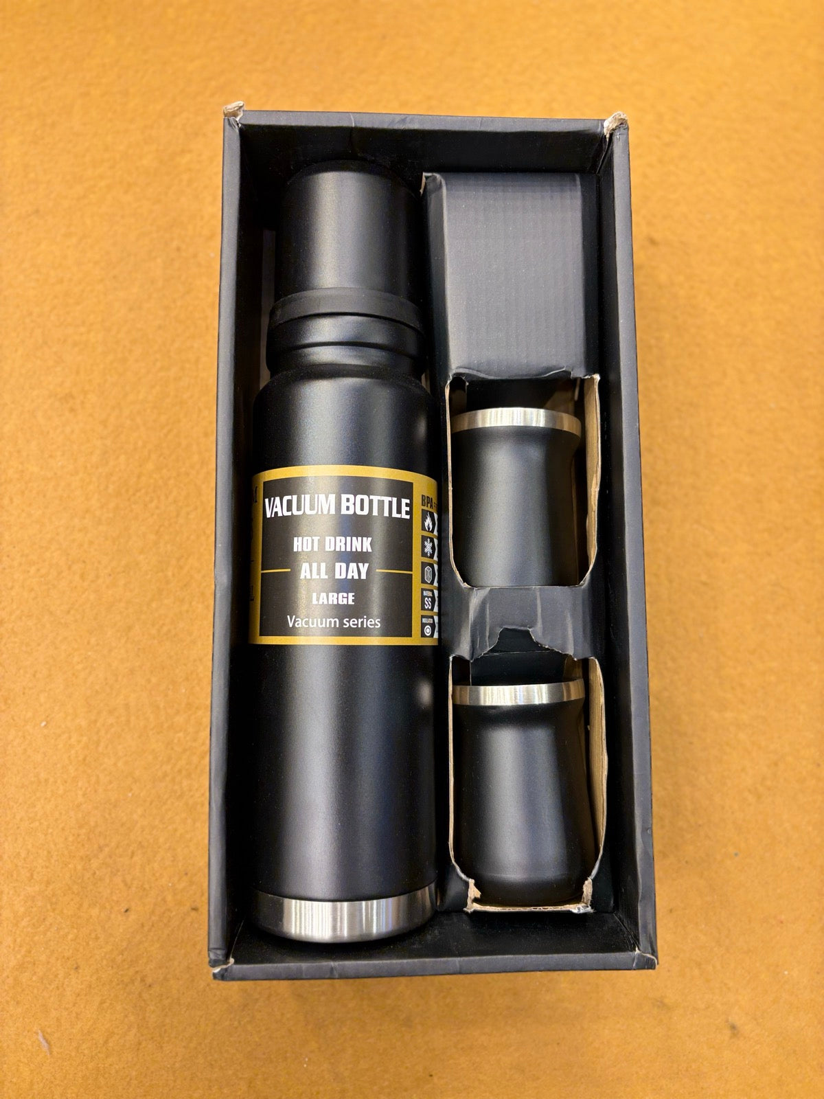 Steel Vacuum Flask Bottle Gift Box
