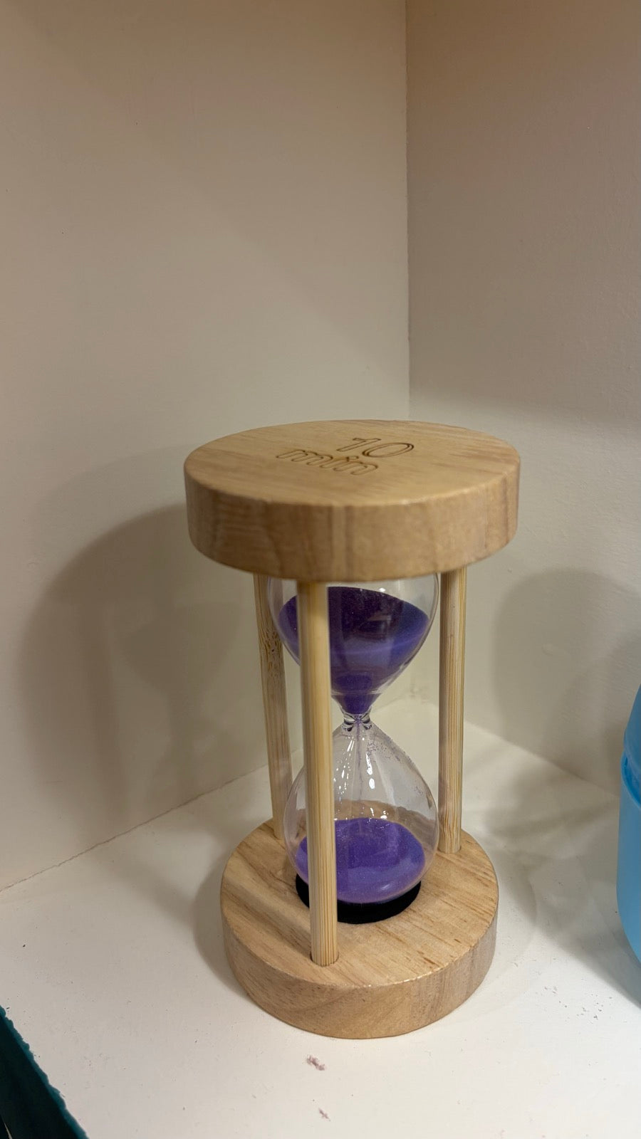 Wood Sand Timer Desk Hourglass - 10 Minute