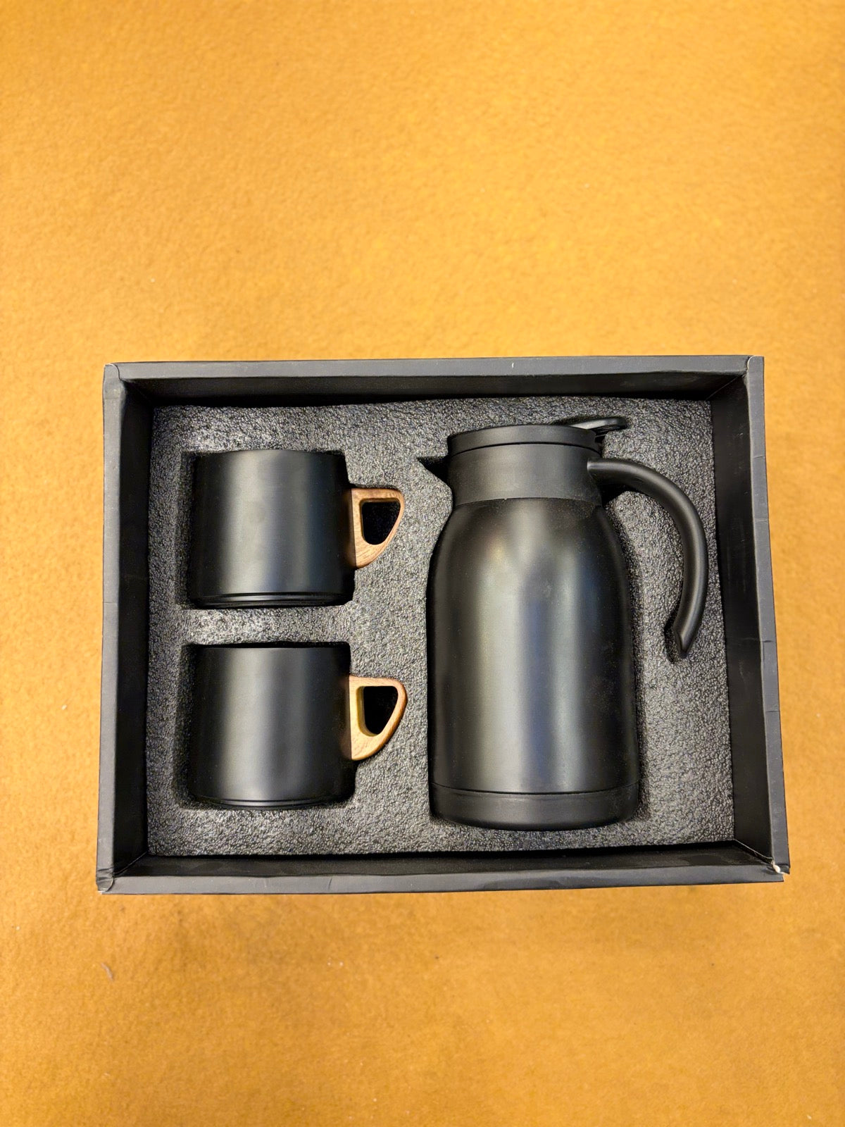 Vacuum Carafe & Cups Gift Set - Black Box
