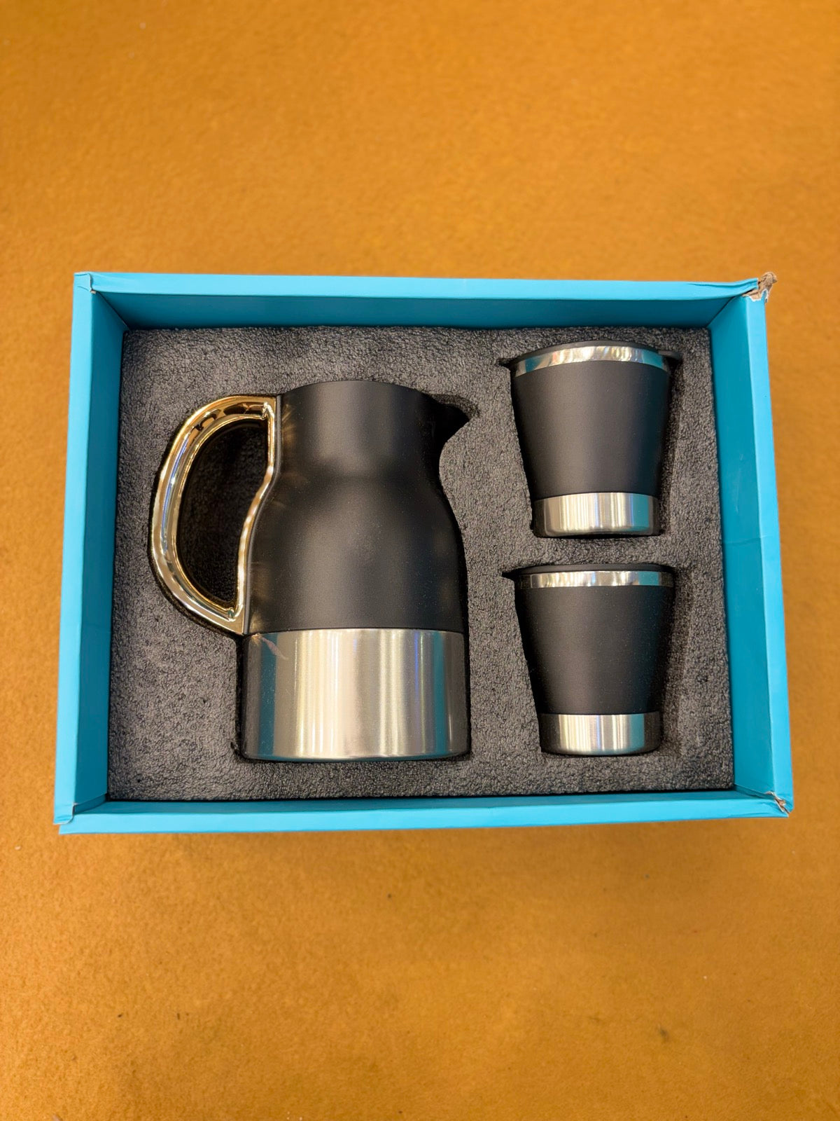Vacuum Carafe & Cups Gift Set - Teal Box