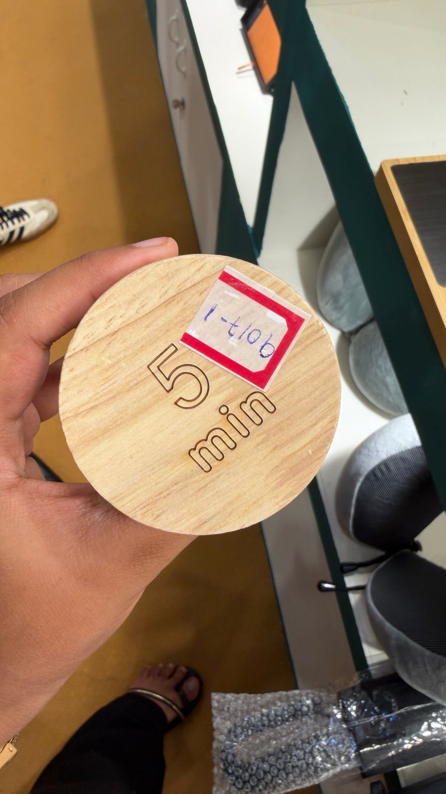 Wood Sand Timer Desk Hourglass - 5 Minute