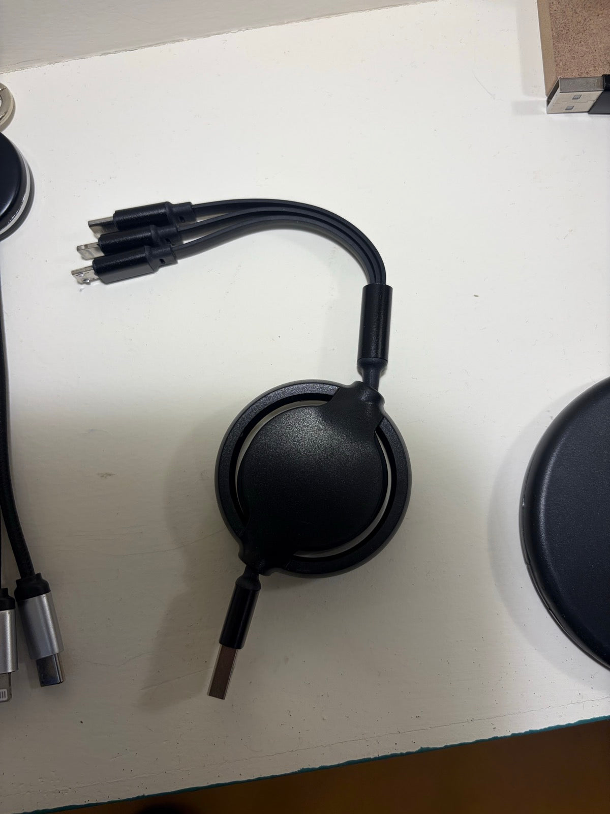 Retractable Multi-Port Charging Cable