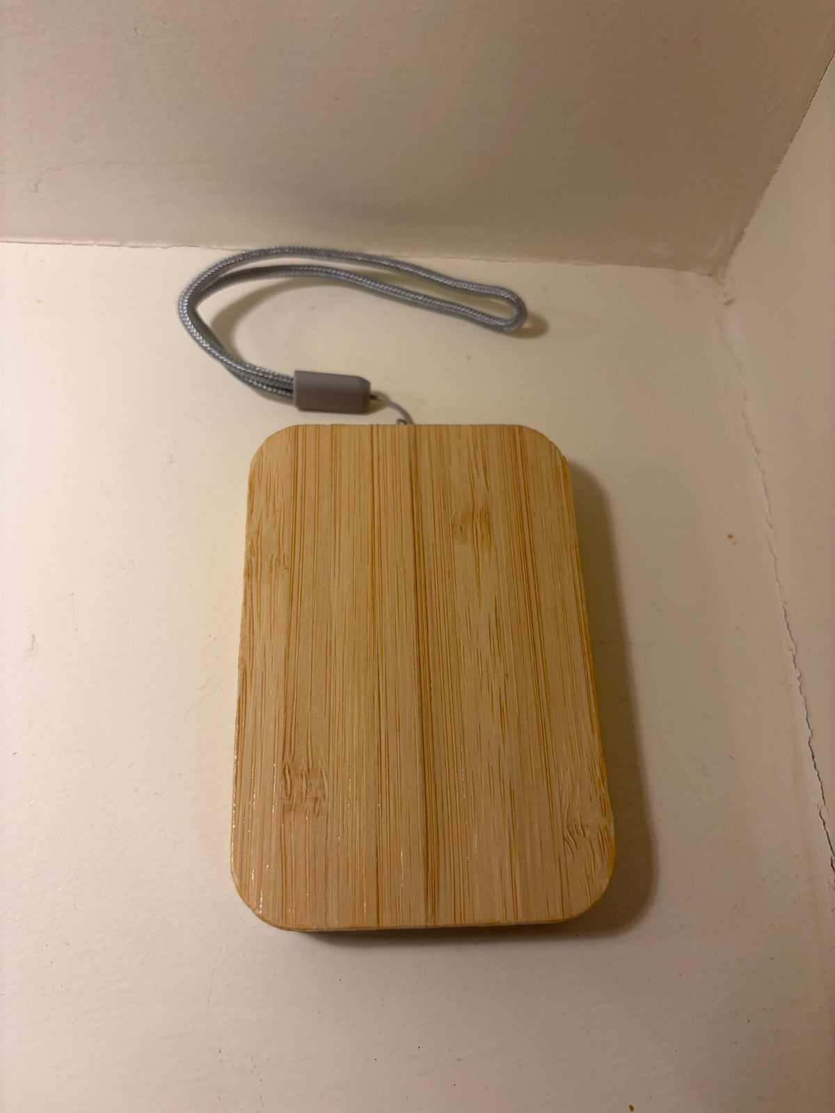 Bamboo USB Cable Set Keychain - real product photo IMG_9531