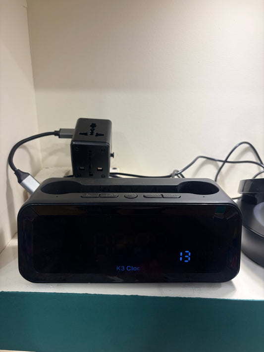 Bluetooth Speaker with Mirror Digital Clock – 9033-1