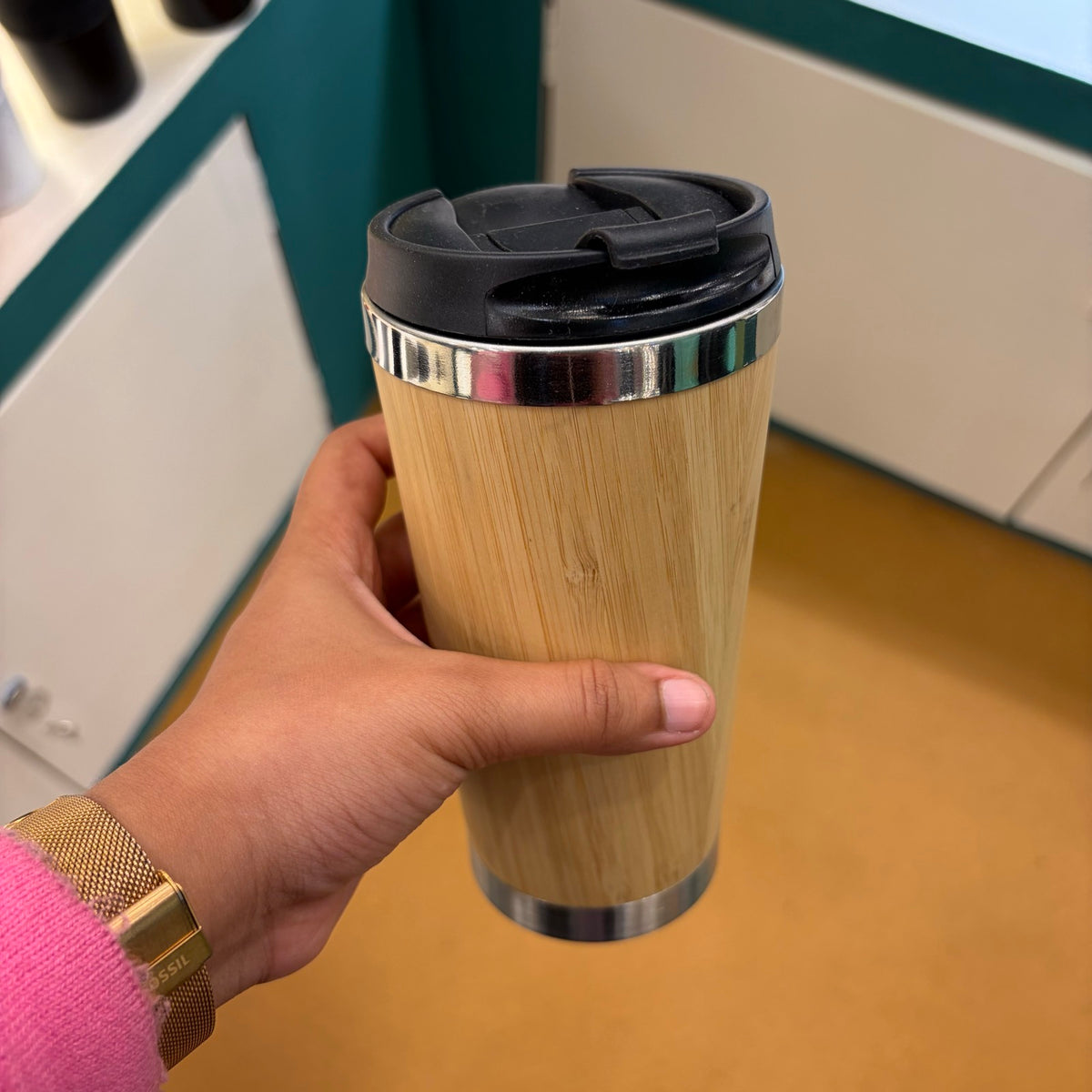 Bamboo Base Vacuum Flask 650 ml – MGH 7028