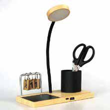 Bamboo Desk Lamp with Pen Holder corporate gift - Meru Trophy Bangalore