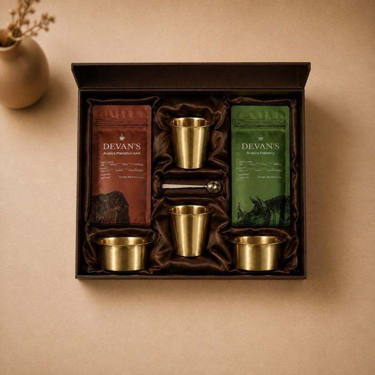 Atithya gift set, handcrafted metalware and GI-tagged coffee