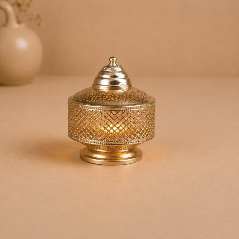 Matki Lantern domed jaali pot lantern, handcrafted metal craft