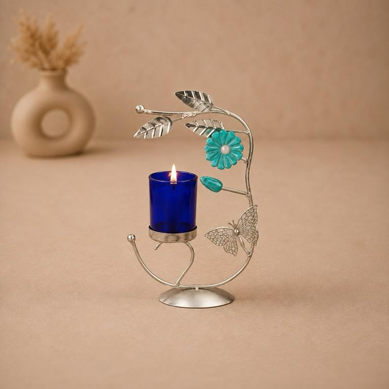Titli Metal Butterfly Tealight Holder, handcrafted metal craft