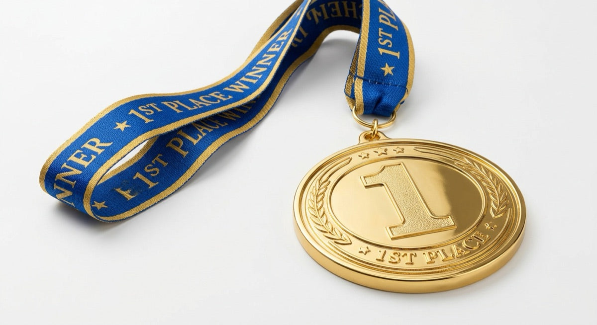 New 1st Place Medal - 3/4 angle