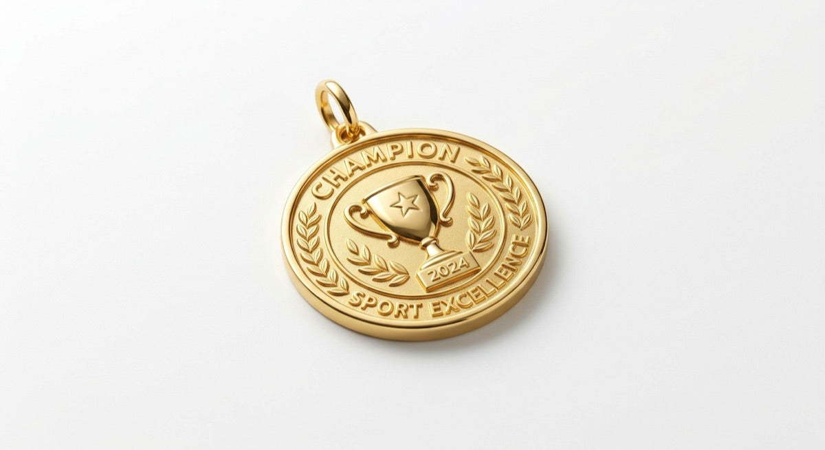 New Cup Medal Small - 3/4 angle