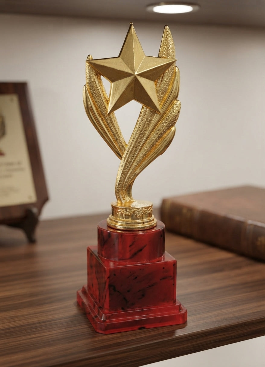 Gold Star Trophy - Custom Trophy 7501 alternate view - Meru Trophy