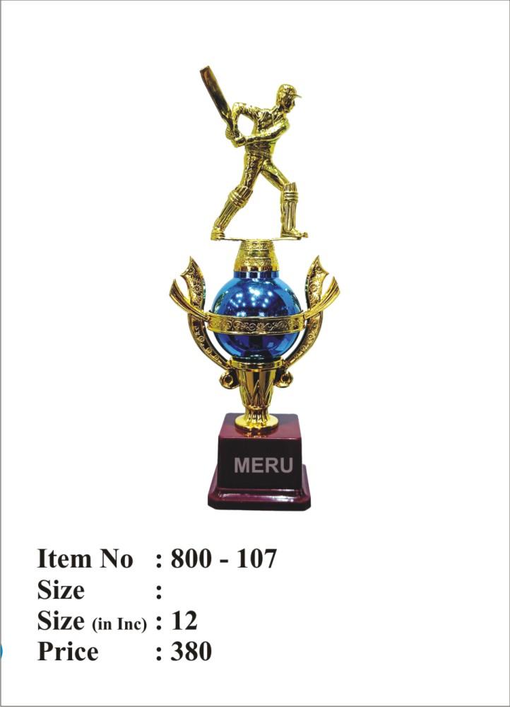 Gold batsman figurine cricket trophy; a symbol of victory and dedication.