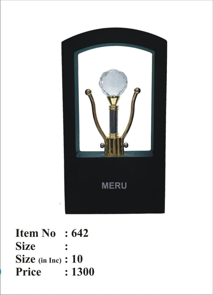 Crystal trophy showcasing intricate design; ideal for sports awards and recognition.