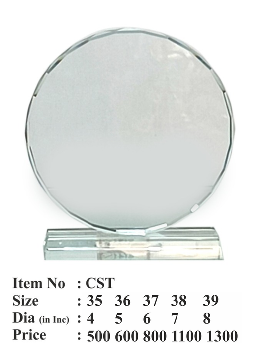 Crystal Trophy Award CST-35 - Elegant Recognition Award