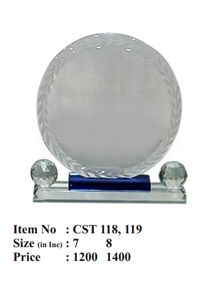 Elegant Crystal Trophies and Awards CST 118