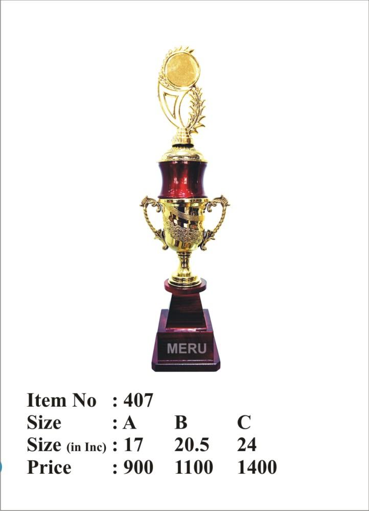 Elegant maroon and gold Fibre Trophy award; ideal for recognizing achievements.