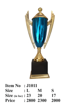 Blue Gold Fibre Trophy J1011 - Award Image