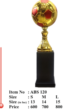 Football Trophy Sports Award ABS 120 - Fiber Trophies Online