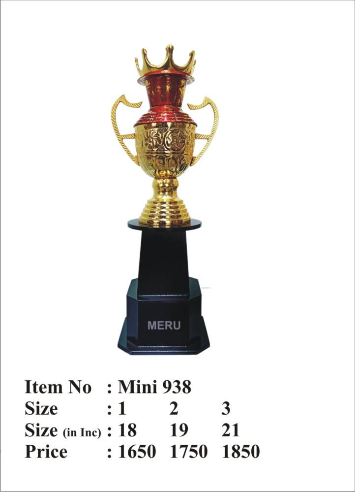 Gold and red Fiber Trophy Award; a symbol of victory and achievement.