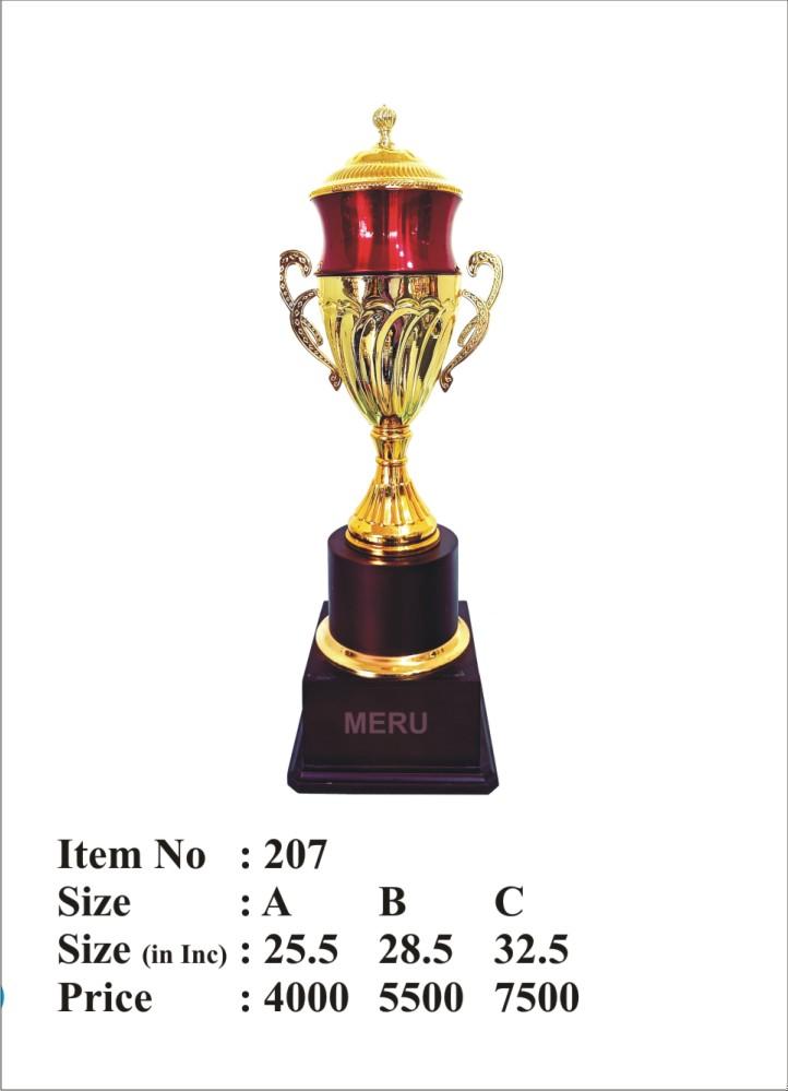 Gold and Maroon Metal Trophy - Award Ceremony