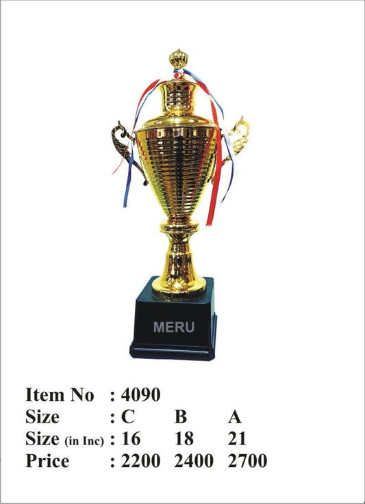 Gold Metal Trophy Cup - Award Ceremony