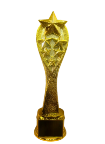 Gold Star Acrylic Trophy Award