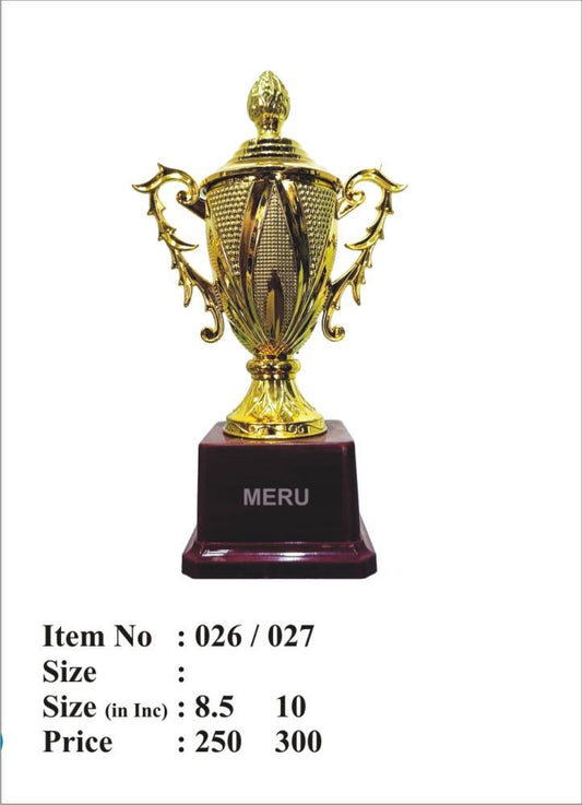 Gold trophy cup; symbol of victory; perfect for awards ceremonies.