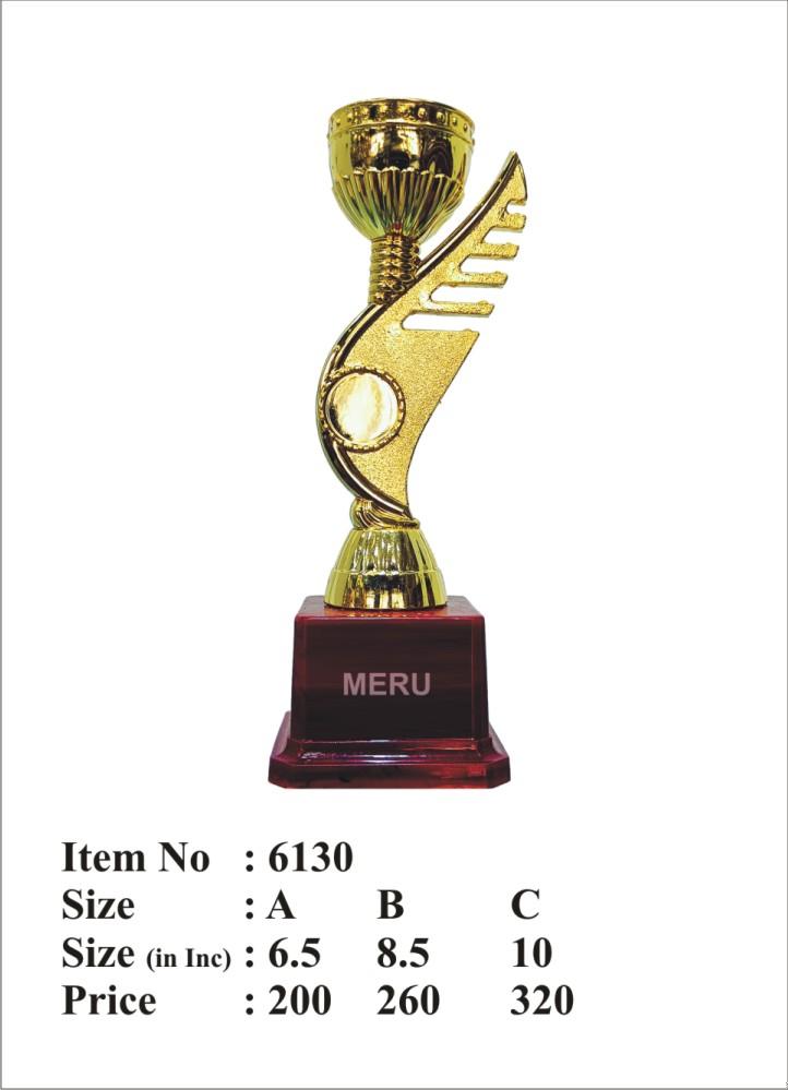 Gold Winged Trophy - Unique Award Design