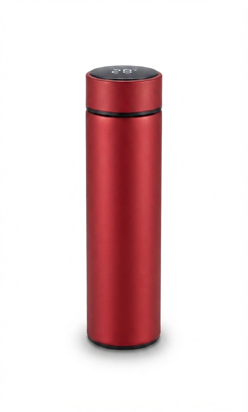 Temperature Display Smart Flask - Red - Meru Trophy corporate gifting