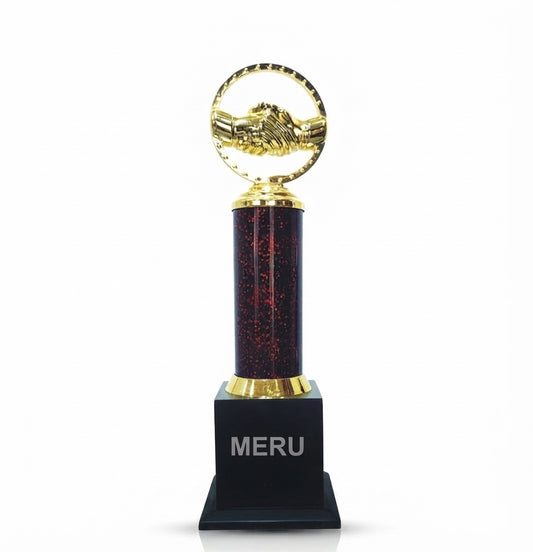 Premium Partnership Handshake Trophy 581 - Meru Trophy