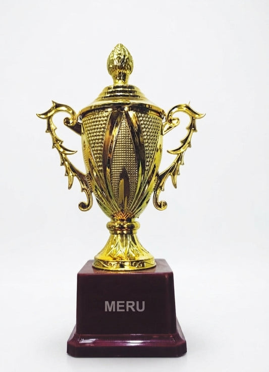 Gold Trophy Cup - Symbol of Victory Custom Trophy 026-027 - Meru Trophy