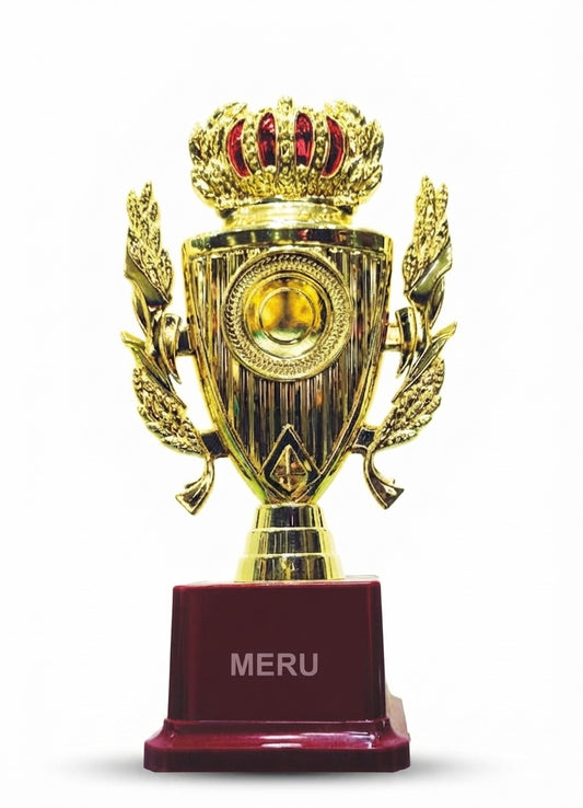 Gold Crown Achievement Trophy  160 - Meru Trophy