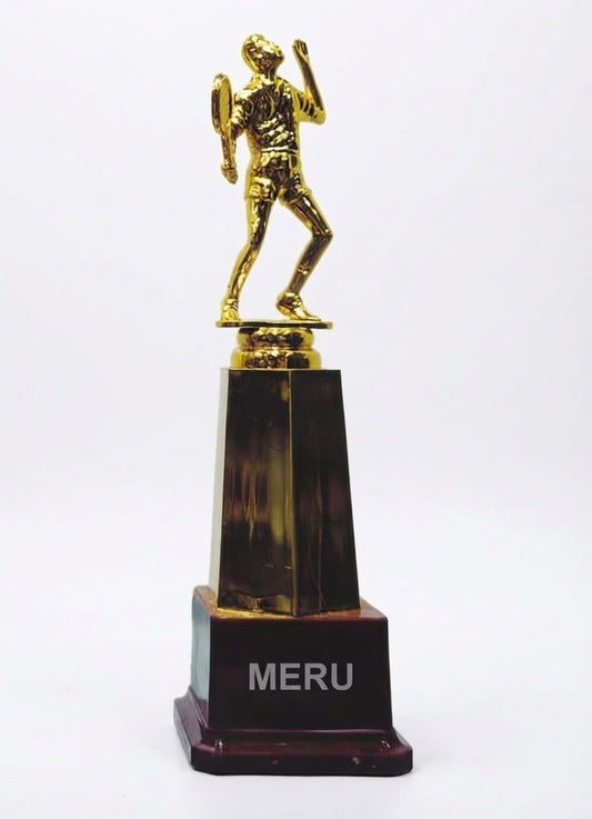 Badminton Sports Trophy Gold Medal of Achievement PL 32 1 - Meru Trophy