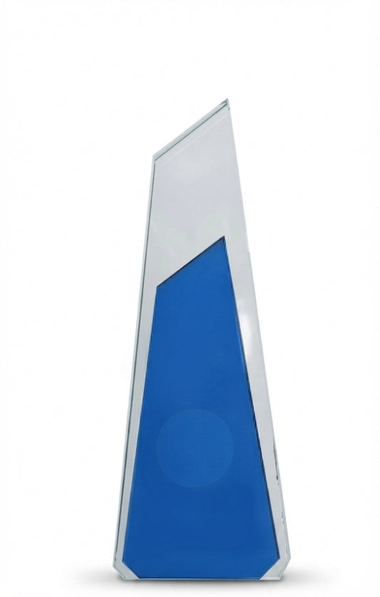 Blue Crystal Achievement Trophy CST-123 - Meru Trophy