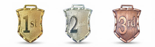 Shield Medals Gold Silver Bronze Athletic Medals Shield-Medal-1 - Meru Trophy