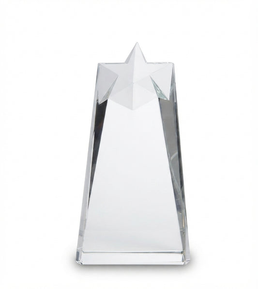 Crystal Star Trophies & Recognition Awards CST 34 - Custom Crystal Awards - Meru Trophy