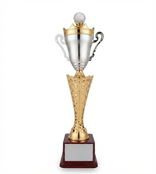 Metal Cup Trophy Awards and Recognition - Custom Sports Awards 1396 - Meru Trophy