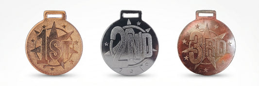 Gold Silver Bronze Medals Trophies1st-2nd-3rd-50-Rs -1 - Athletic Medals & Recognition Awards - Meru Trophy