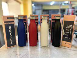 Cola-Shaped Steel Bottle with Gift Box 750 ML corporate gift - Meru Trophy Bangalore