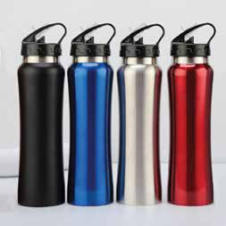 Curved Sipper Bottle with Straw Lid 750 ML corporate gift - Meru Trophy Bangalore